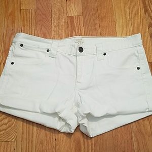 NWT J Crew Factory white denim shorts
